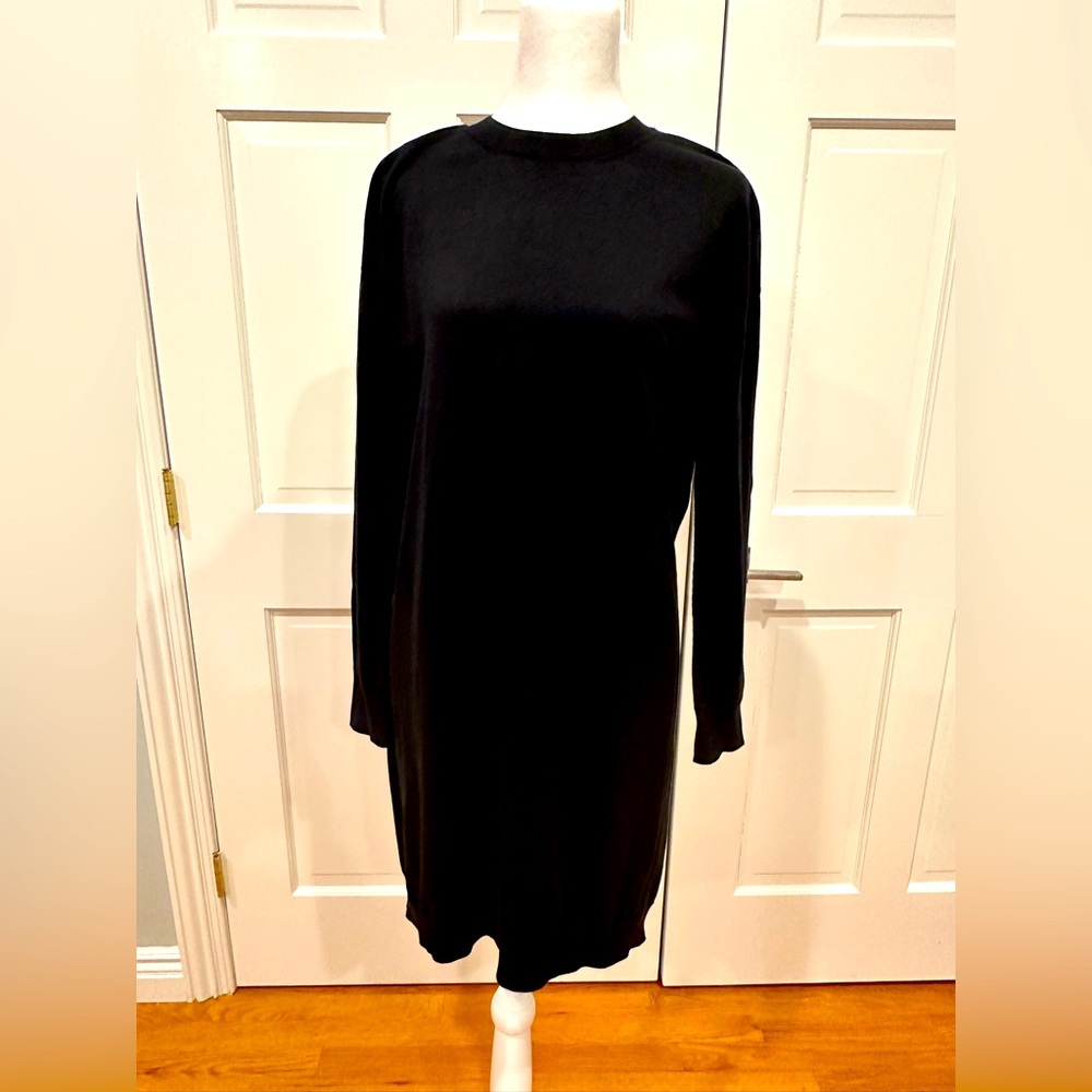 NWT Vince cotton long sleeve sweater dress sz M